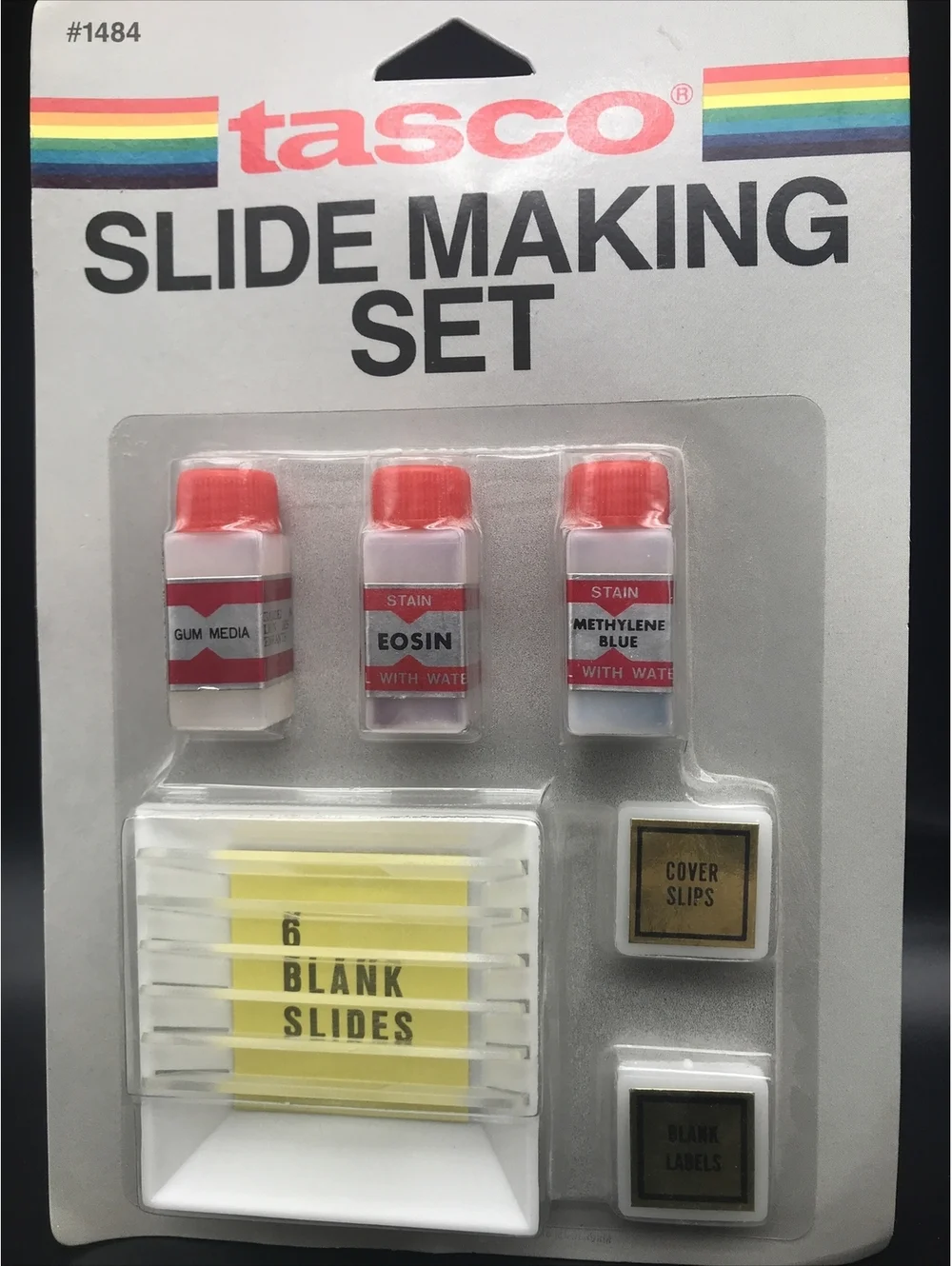 Vtg Tasco Slide Making Kit Shrimp Hatchery Set 1484 1487 1989 Methyl Blue